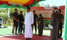 Kejaksaan Aceh Jaya Eksekusi Cambuk Empat Terpidana Maisir