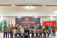 Bupati Aceh Jaya menghadiri Forum KKA Se-Aceh di banda Aceh.