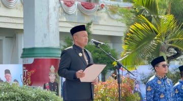 Bupati Aceh Jaya Pimpin Upacara Hardiknas 2026